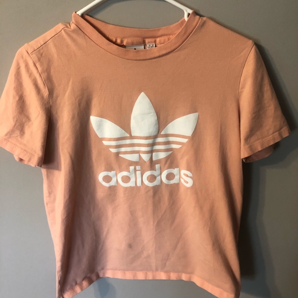 peach adidas T-shirt